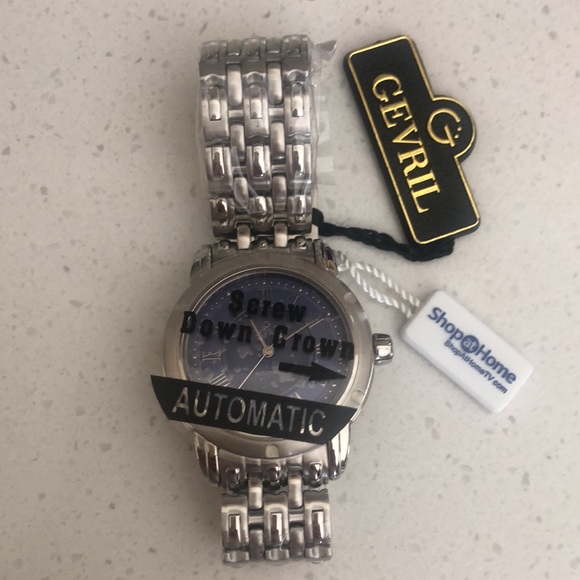 NIB GEVRIL first generation blue face watch - Picture 9 of 14